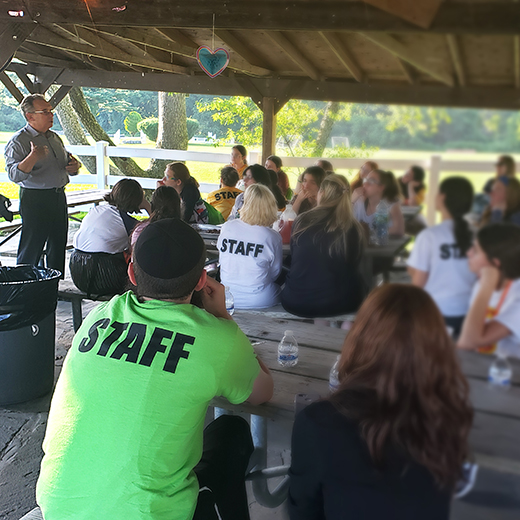 UJA Federation of New York >> Over 50 counselors participated in security training for eight camps run by Chabad Lubavitch of Long Island.