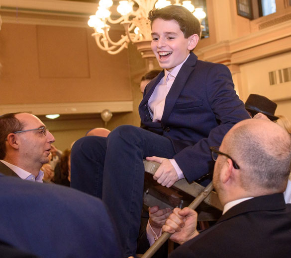 UJA Federation of New York >> Daniel celebrates his bar mitzvah in Manhattan as part of the B'nai Mitzvah Family Journey, a program of COJECO. 
