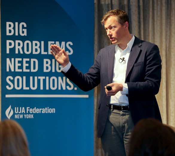 UJA Federation of New York >> Matthew Desmond speaking at UJA-Federation's Tackling Poverty Today conference in Manhattan.
